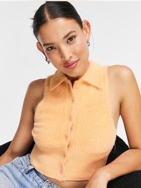 NWOT Collusion Sherbert Crop Sweater